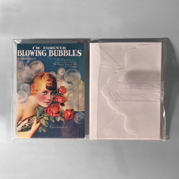 Victorian Greetings Blank Note Card Set - Picture 2 of 2